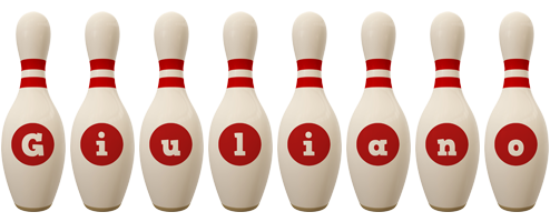 Giuliano bowling-pin logo