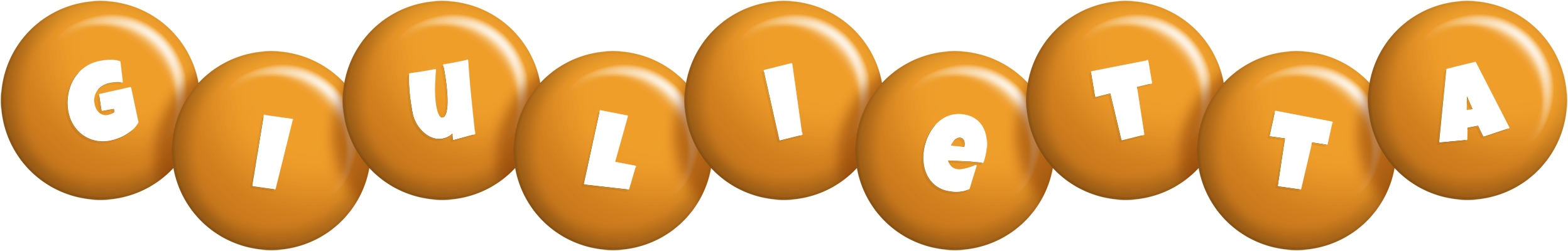 Giulietta candy-orange logo