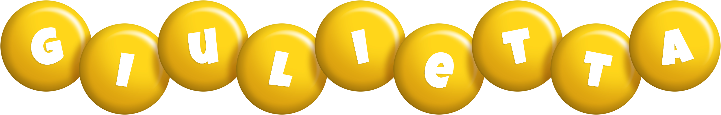 Giulietta candy-yellow logo