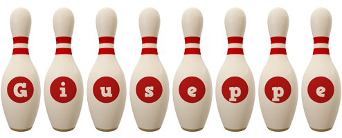 Giuseppe bowling-pin logo