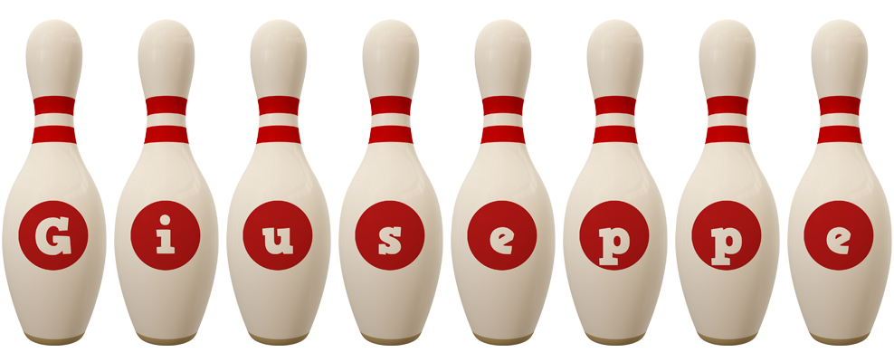 Giuseppe bowling-pin logo