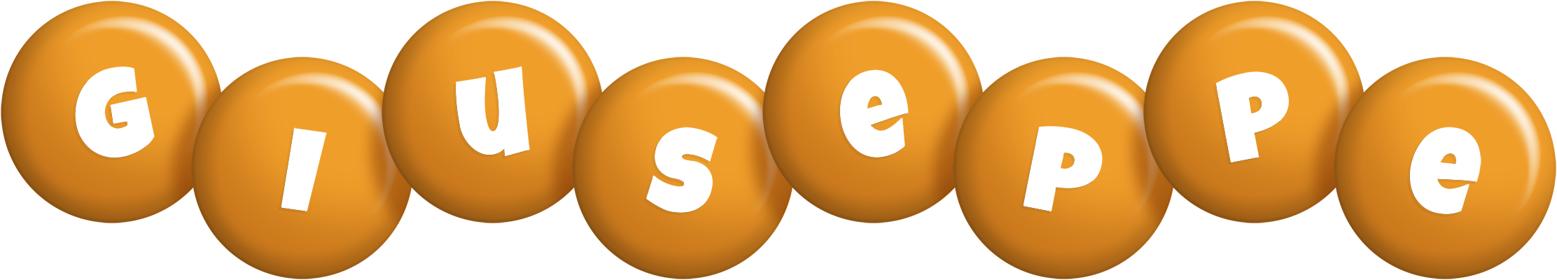 Giuseppe candy-orange logo