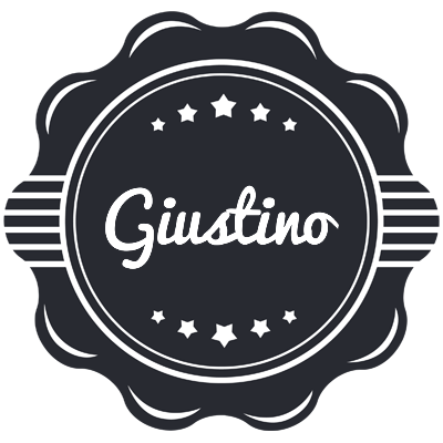 Giustino badge logo