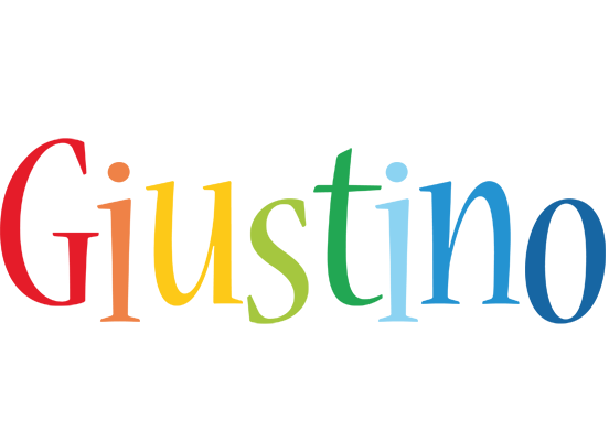 Giustino birthday logo