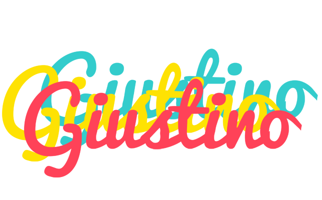 Giustino disco logo