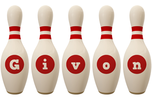 Givon bowling-pin logo