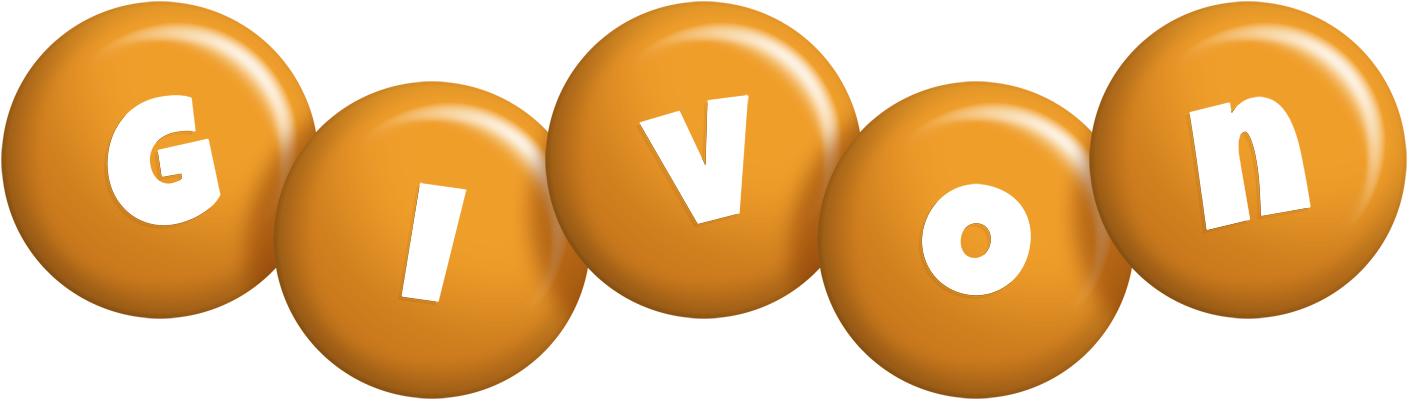Givon candy-orange logo
