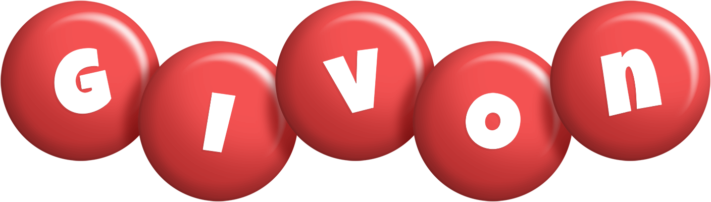 Givon candy-red logo