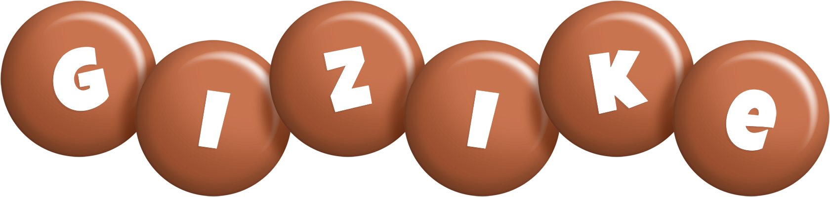 Gizike candy-brown logo