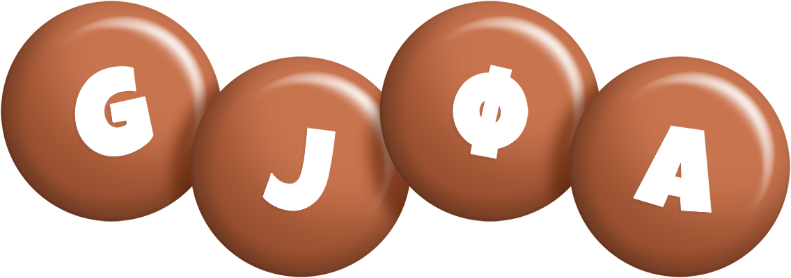 Gjøa candy-brown logo