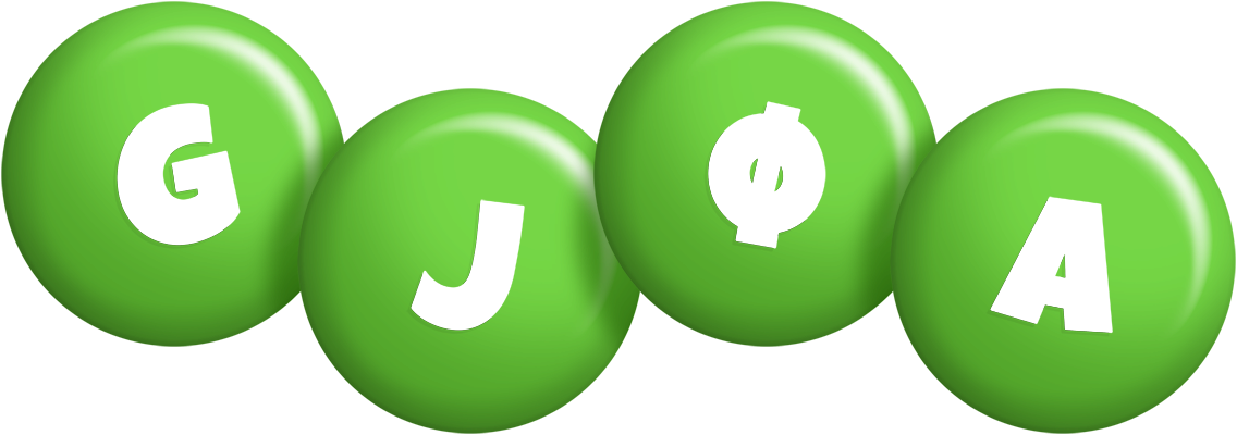 Gjøa candy-green logo