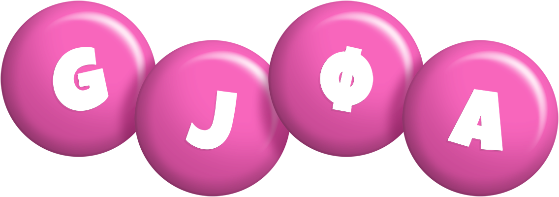 Gjøa candy-pink logo