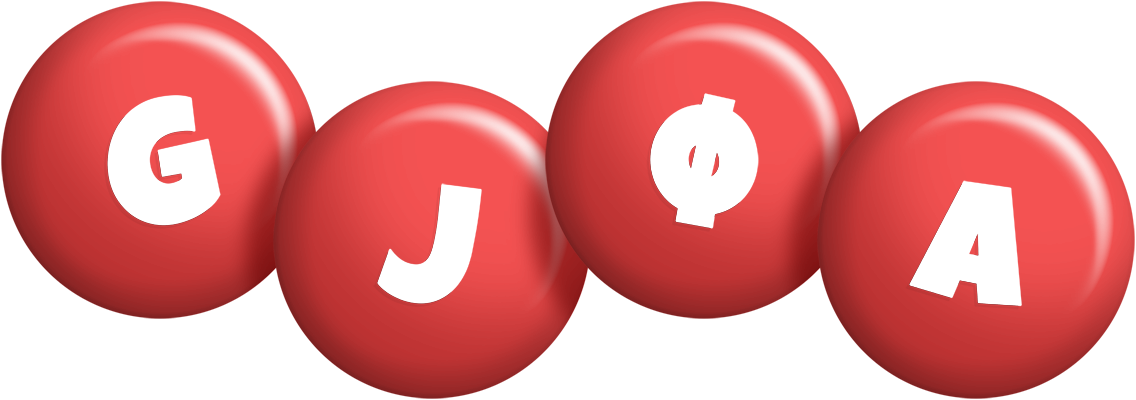 Gjøa candy-red logo