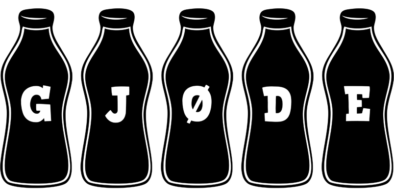 Gjøde bottle logo