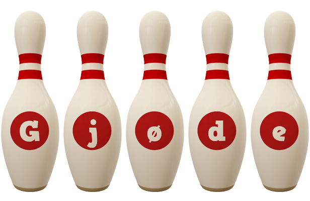 Gjøde bowling-pin logo