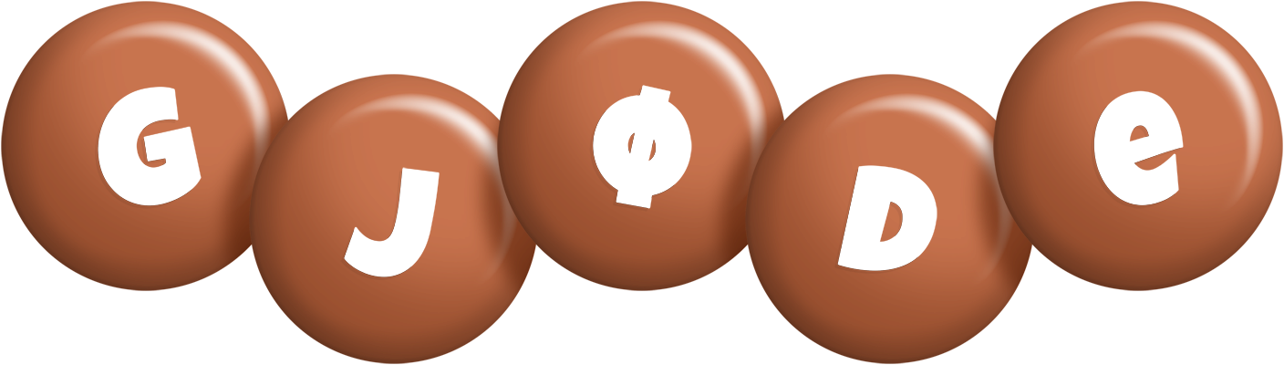 Gjøde candy-brown logo