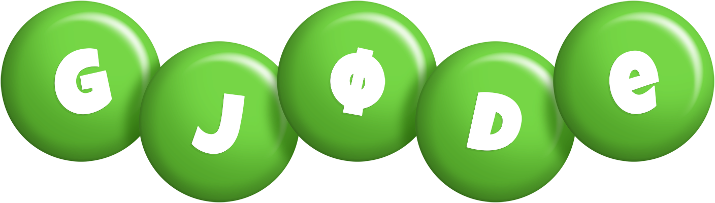 Gjøde candy-green logo