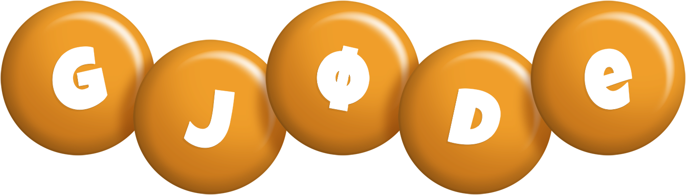 Gjøde candy-orange logo