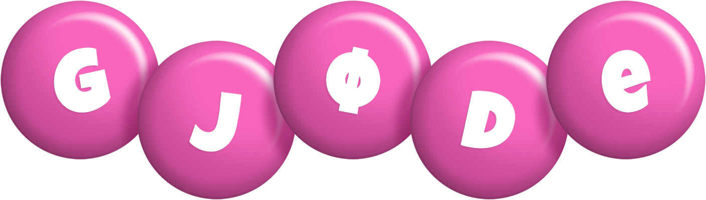 Gjøde candy-pink logo