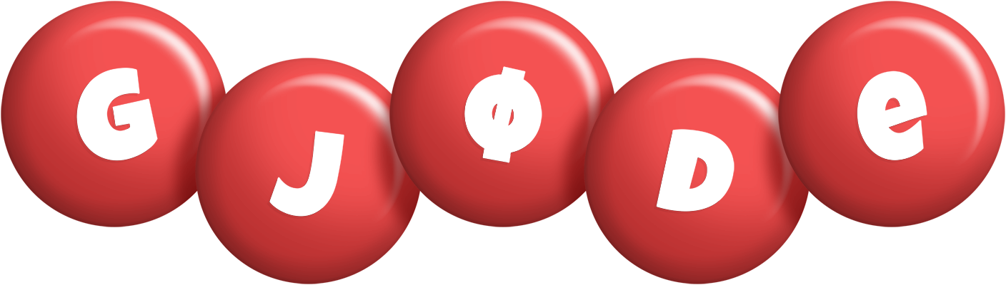 Gjøde candy-red logo