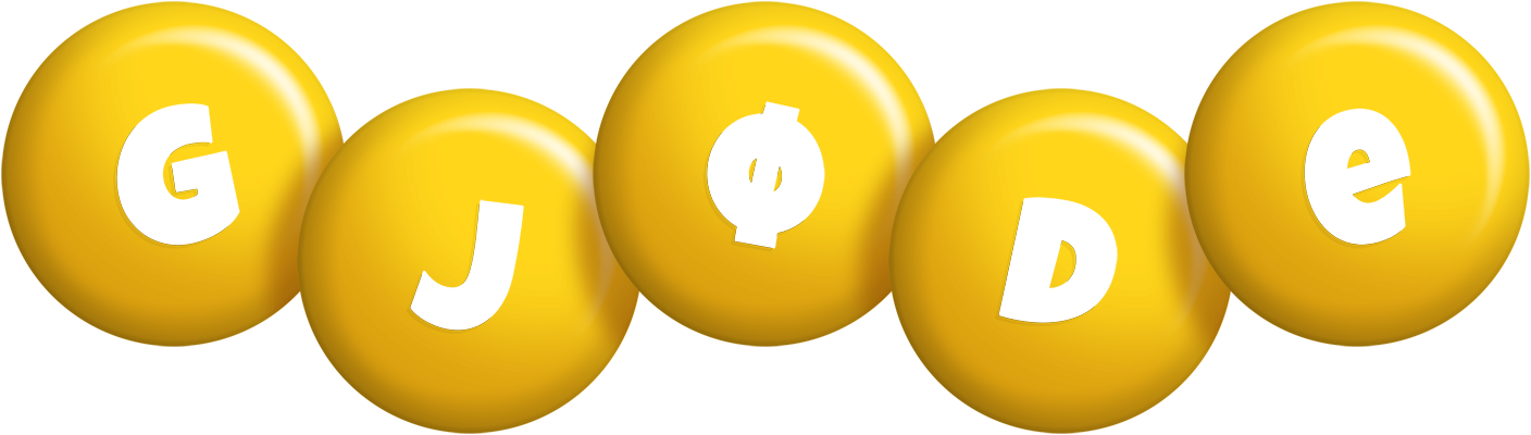 Gjøde candy-yellow logo