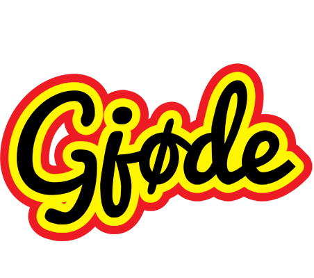 Gjøde flaming logo
