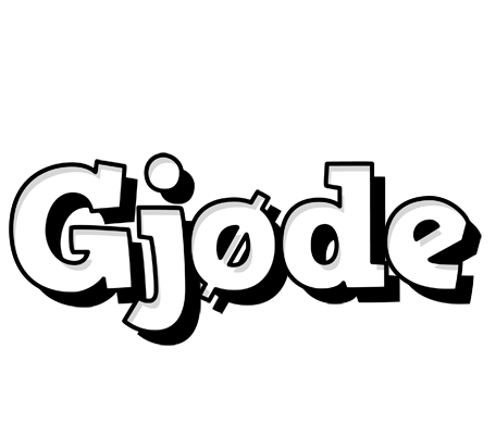 Gjøde snowing logo