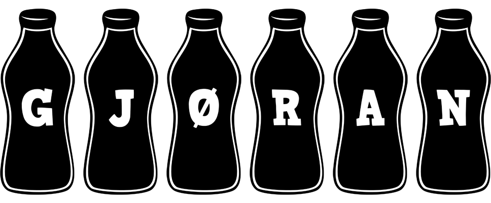 Gjøran bottle logo