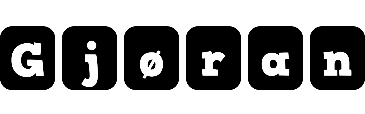 Gjøran box logo
