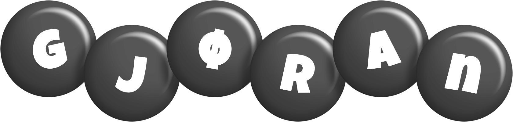 Gjøran candy-black logo