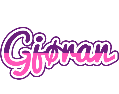 Gjøran cheerful logo
