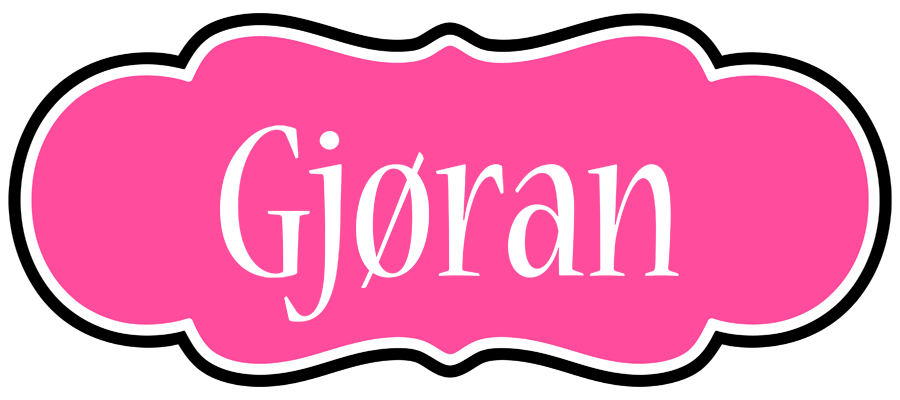 Gjøran invitation logo