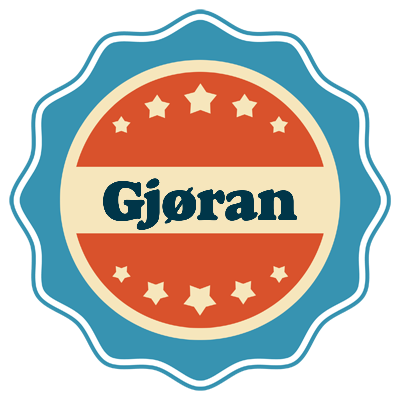 Gjøran labels logo