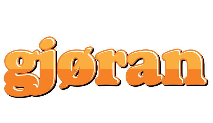 Gjøran orange logo