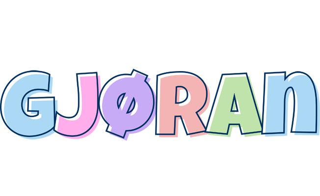Gjøran pastel logo