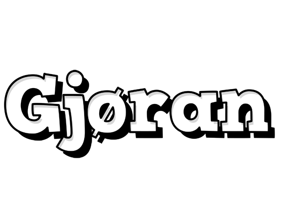 Gjøran snowing logo