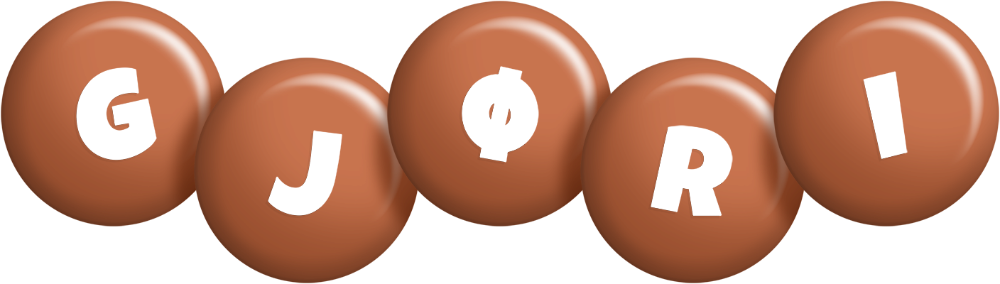 Gjøri candy-brown logo