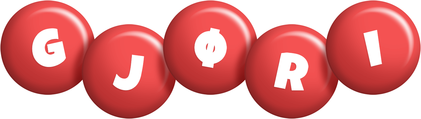 Gjøri candy-red logo