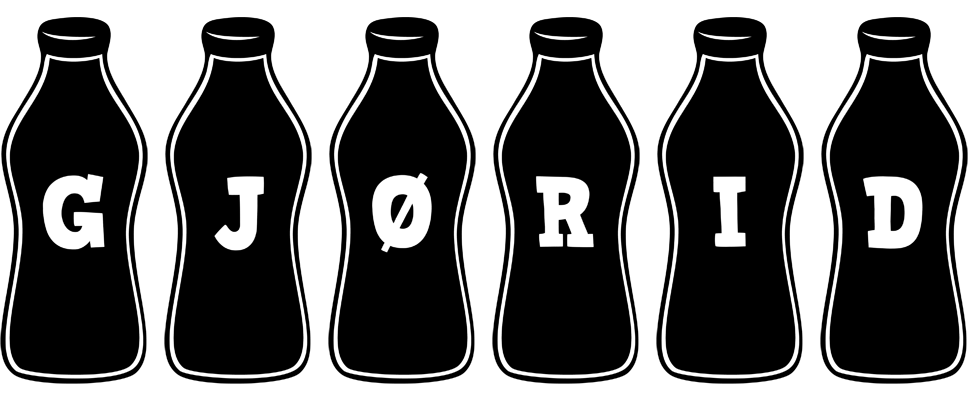 Gjørid bottle logo