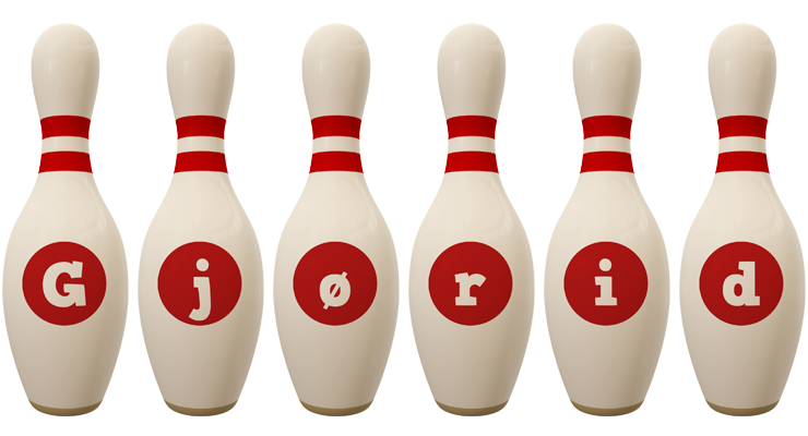 Gjørid bowling-pin logo