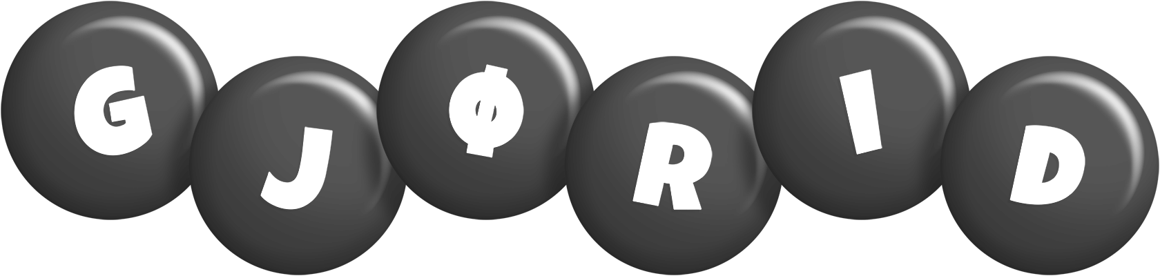 Gjørid candy-black logo