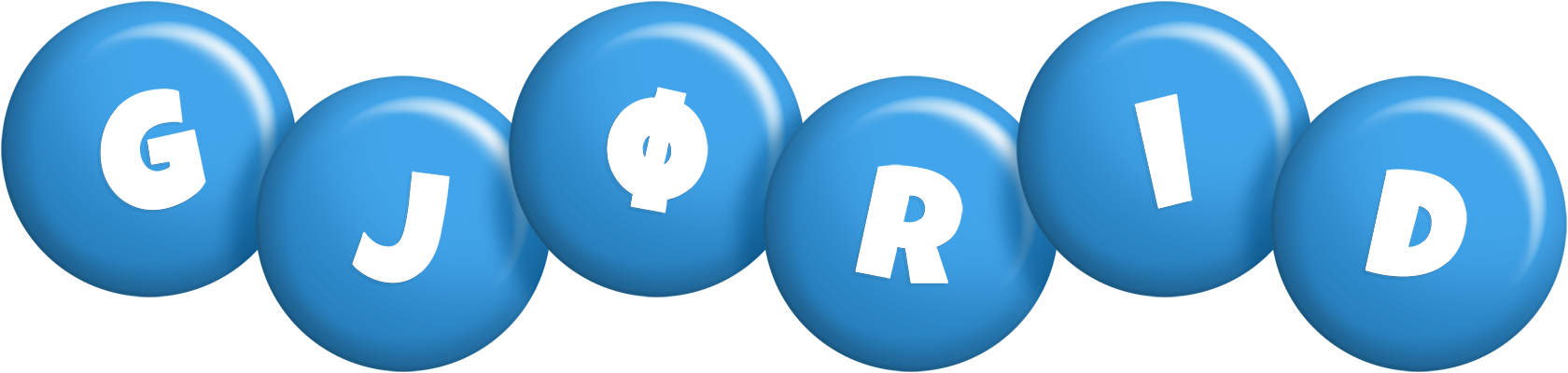 Gjørid candy-blue logo