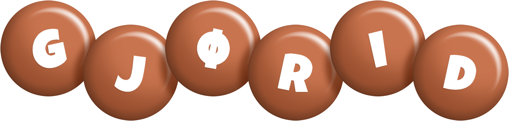 Gjørid candy-brown logo