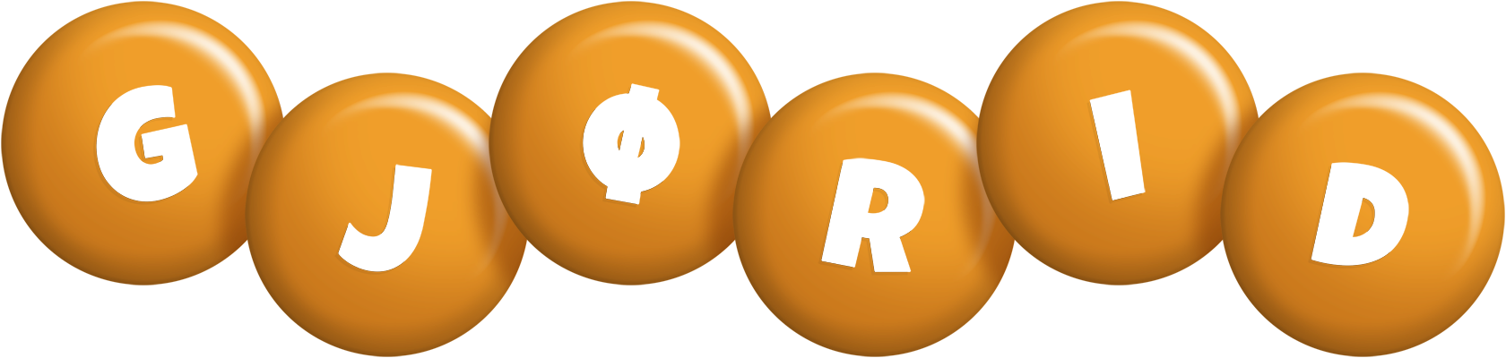 Gjørid candy-orange logo