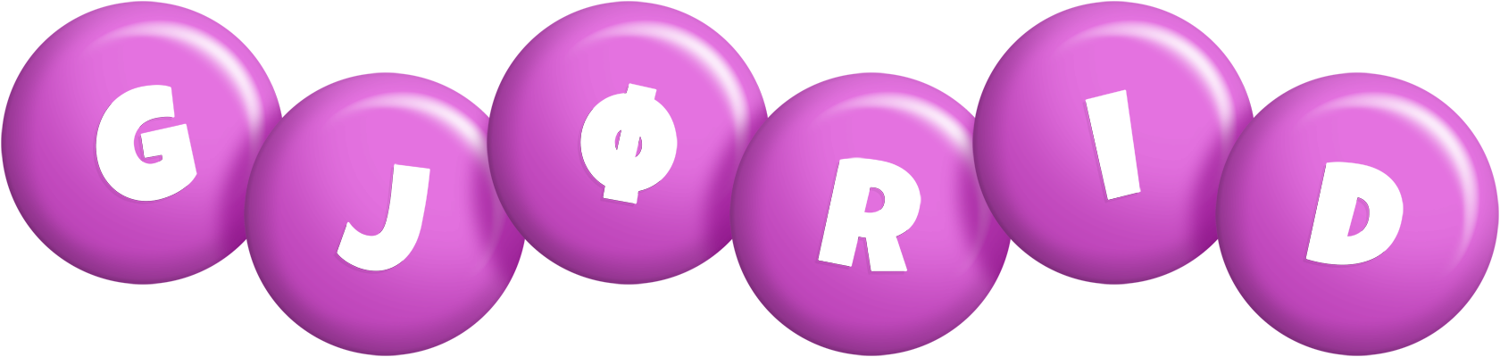 Gjørid candy-purple logo