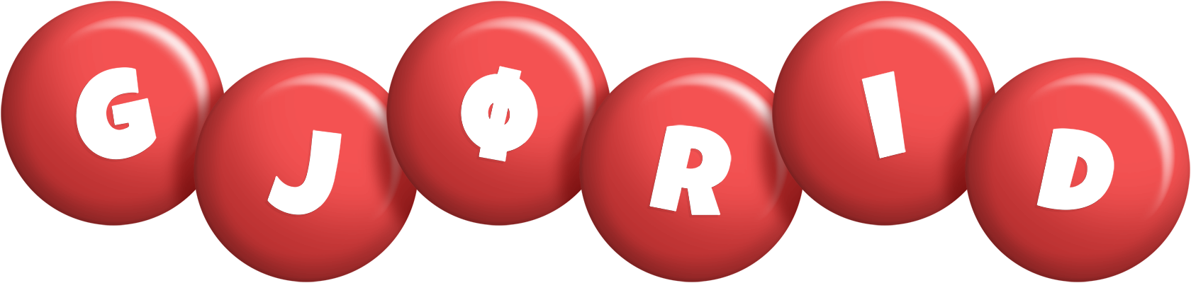 Gjørid candy-red logo
