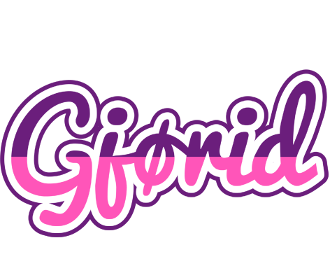 Gjørid cheerful logo