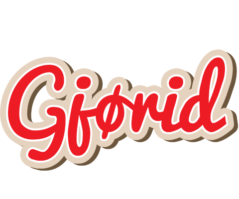 Gjørid chocolate logo