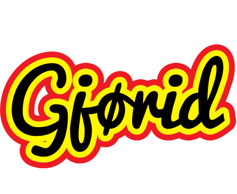 Gjørid flaming logo