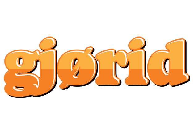 Gjørid orange logo